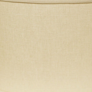 HomeRoots Beige Linen Oval Lamp Shade – Mid-Century Modern Design for Cozy, Stylish Ambiance in Any Room Beige 470215