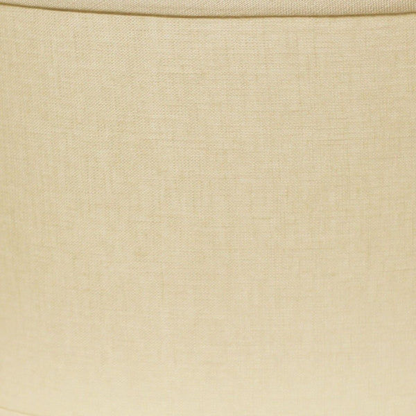 HomeRoots Beige Linen Oval Lamp Shade – Mid-Century Modern Design for Cozy, Stylish Ambiance in Any Room Beige 470215