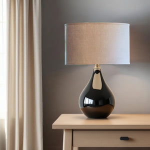 HomeRoots Beige Linen Oval Lamp Shade – Mid-Century Modern Design for Cozy, Stylish Ambiance in Any Room Heather 470216
