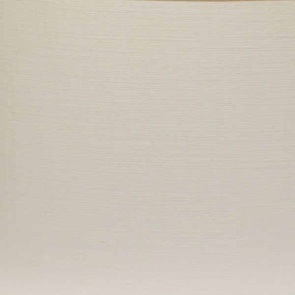 Homeroots 16" White Throwback Oval Linen Lampshade  Linen 470217