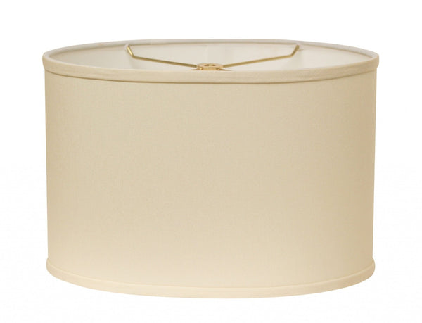 HomeRoots Ivory Oval Lamp Shade - Mid-Century Inspired Design for Elegant Illumination in Any Room Decor 470218
