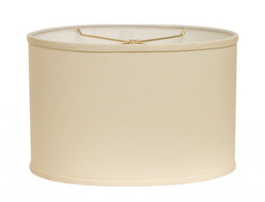 HomeRoots Ivory Oval Lamp Shade - Mid-Century Inspired Design for Elegant Illumination in Any Room Decor 470218