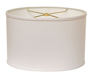 HomeRoots White Oval Lamp Shade – Mid-Century Modern Design with Soft Light Diffusion for Cozy Interiors White 470219