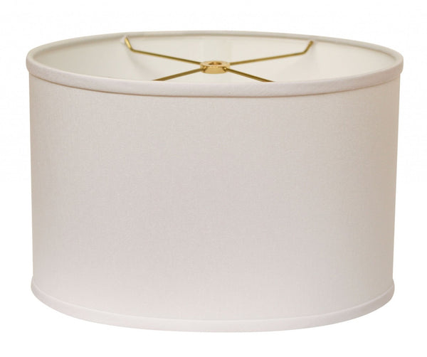 HomeRoots White Oval Lamp Shade – Mid-Century Modern Design with Soft Light Diffusion for Cozy Interiors White 470219