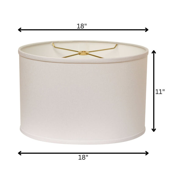 HomeRoots White Oval Lamp Shade – Mid-Century Modern Design with Soft Light Diffusion for Cozy Interiors White 470219
