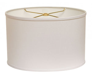 HomeRoots White Oval Lamp Shade – Mid-Century Modern Design with Soft Light Diffusion for Cozy Interiors White 470219