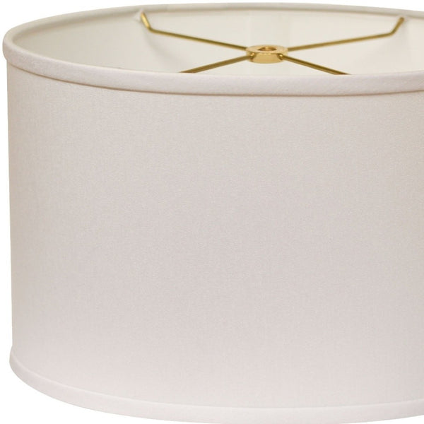 HomeRoots White Oval Lamp Shade – Mid-Century Modern Design with Soft Light Diffusion for Cozy Interiors White 470219