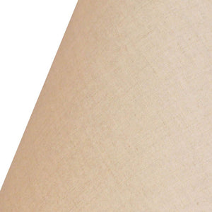 Homeroots 12" Dark Wheat Premium Empire Slanted Linen Lampshade - Elevate Your Room With Modern Elegance Heather Linen 470240