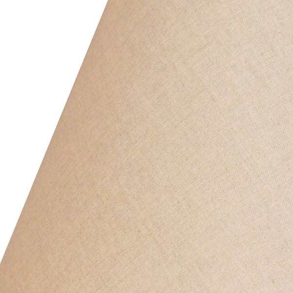 Homeroots 12" Dark Wheat Premium Empire Slanted Linen Lampshade - Elevate Your Room With Modern Elegance Heather Linen 470240
