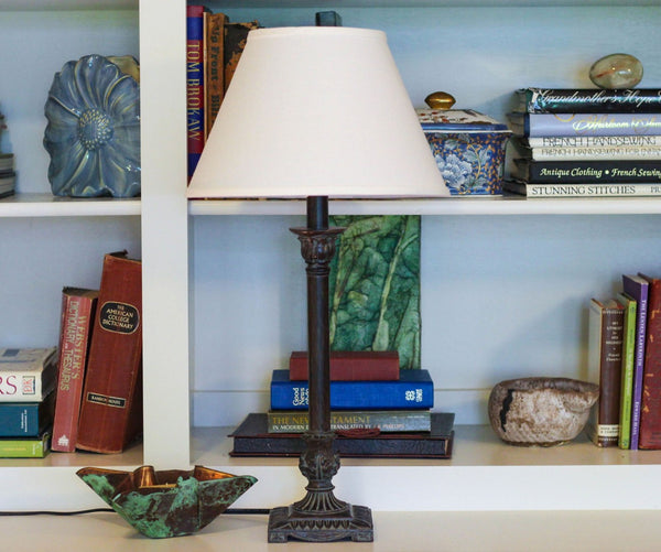 Homeroots 12" Dark Wheat Premium Empire Slanted Linen Lampshade - Elevate Your Room With Modern Elegance White Linen 470241