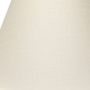 Homeroots 12" Dark Wheat Premium Empire Slanted Linen Lampshade - Elevate Your Room With Modern Elegance White Linen 470241