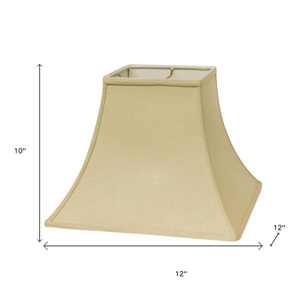 HomeRoots Beige Linen Square Lampshade - Timeless Lighting Upgrade for Modern and Traditional Home Decor Beige 470251