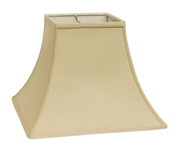 HomeRoots Beige Linen Square Lampshade - Timeless Lighting Upgrade for Modern and Traditional Home Decor Beige 470251