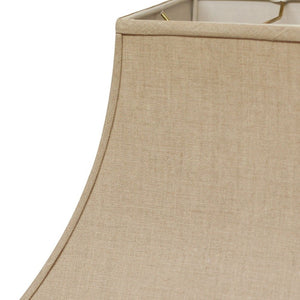 HomeRoots Beige Linen Square Lampshade - Timeless Lighting Upgrade for Modern and Traditional Home Decor Heather 470252