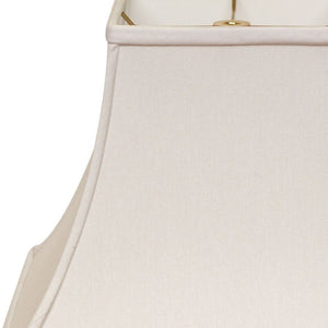 HomeRoots White No Slub Innsbruck Square Lamp Shade - Elegant Lighting Solution for Timeless Home Decor Styles White 470255