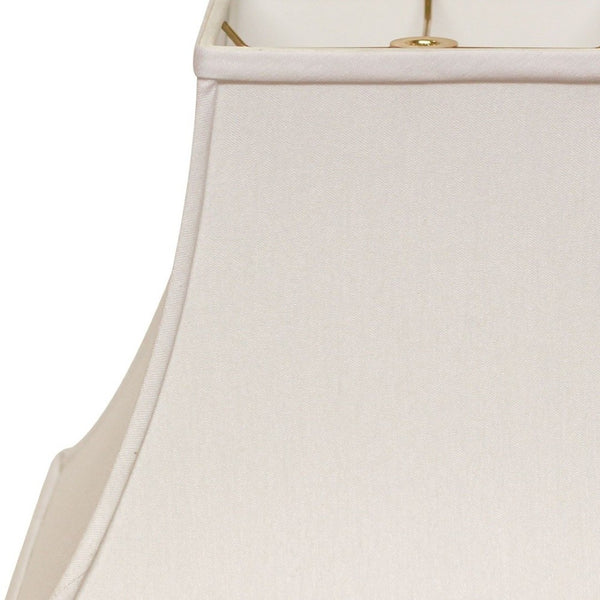 HomeRoots White No Slub Innsbruck Square Lamp Shade - Elegant Lighting Solution for Timeless Home Decor Styles White 470255