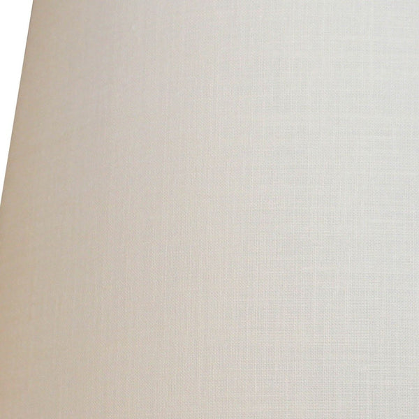 Homeroots 16" Ivory Throwback Drum No Slub Lampshade  Linen 470265