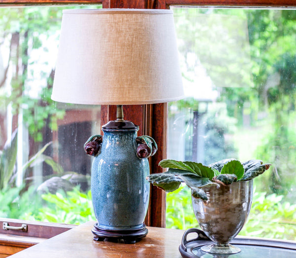 Homeroots 18" Dark Wheat Rounded Empire Slanted Linen Lampshape Heather Linen 470276