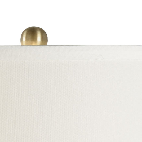 Wildwood Ashwin Antique Mercury Glass Lamp With Brass Mounting, Built-In Usb & Data Ports For Modern Rooms 47034