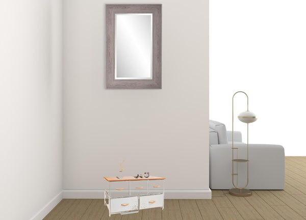 HomeRoots 39" Stylish White & Natural Fabric Chest with 5 Drawers, 2 Shelves for Organized Storage & Decor 470357