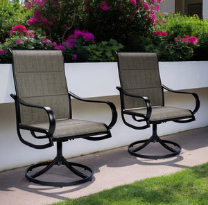 Homeroots Set Of Two 22" Gray And Black Steel Indoor Outdoor Dining Chair  Metal 470374