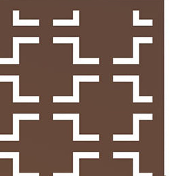 HomeRoots 76" Brown Steel Three-Panel Screen Divider - Elegant Privacy Solution with Translucent Design & Flexibility 470391