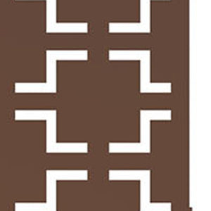 HomeRoots 76" Brown Steel Three-Panel Screen Divider - Elegant Privacy Solution with Translucent Design & Flexibility 470391