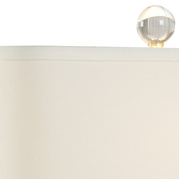 Wildwood Christal Cut Crystal Table Lamp With Antique Brass Base, Usb/Data Port, 27" H Elegant Glow 47046