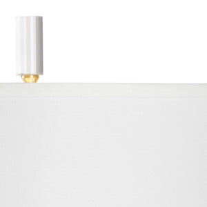 Wildwood Scranton Faux Marble Ceramic Lamp With Linen Shade, Antique Brass Base & Usb Port For Bedside Use 47052