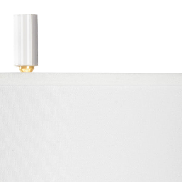 Wildwood Scranton Faux Marble Ceramic Lamp With Linen Shade, Antique Brass Base & Usb Port For Bedside Use 47052