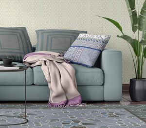 Homeroots 26" X 26" Pink And White Zippered Patchwork Indoor Outdoor Throw Pillow Cover & Insert   470526