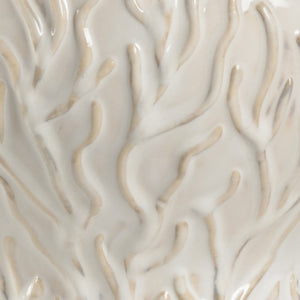 Wildwood Sea Grass Lamp — Coastal Ceramic Sea Grass Motif On Clear Acrylic Base For Elegant Ambient Lighting 47059