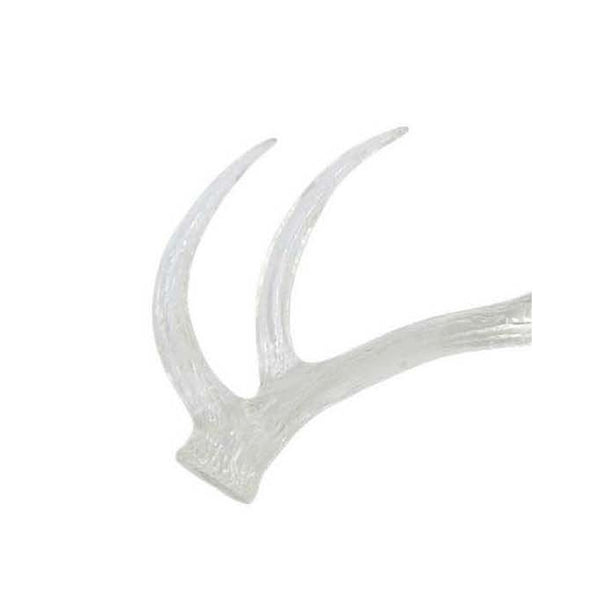 English Elm Decorative Clear Resin Antler Sculpture Transparent Light Catching Rustic Modern Accent B056P417021