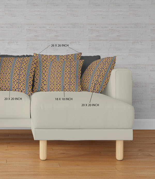 Homeroots 26" X 26" Brown And Yellow Broadcloth Floral Throw Pillow   470626