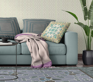 Homeroots 26" X 26" Yellow And White Broadcloth Floral Throw Pillow   470711