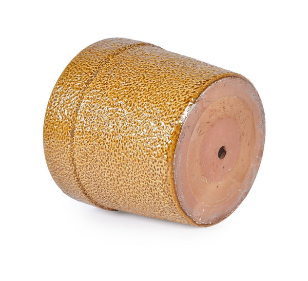 English Elm Handmade Ceramic Planter Trio Artisan Speckled Earth Tones for Indoor Plants Shelves W3273P321469