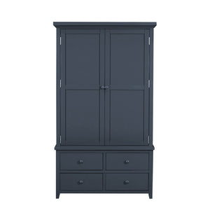 English Elm Topmax Freestanding Pine Wood Kitchen Pantry Cabinet with Wine Rack Gray SP000070AAE