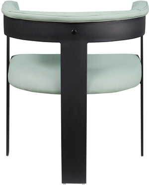 Romeo Mint Green Vegan Leather Dining Chair 470Mint-C Meridian Furniture