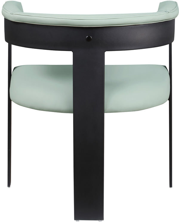 Romeo Mint Green Vegan Leather Dining Chair 470Mint-C Meridian Furniture