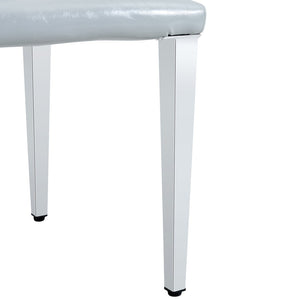 English Elm Four Pu Leather Dining Chairs with Metal Legs Modern Minimalist Set for Stylish Homes W1151P383507