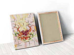 HomeRoots Wrapped Canvas Print Wall Art – Vibrant Seasonal Floral Design for a Contemporary Home Décor Touch 36" H x 24" W x 3" D 471171
