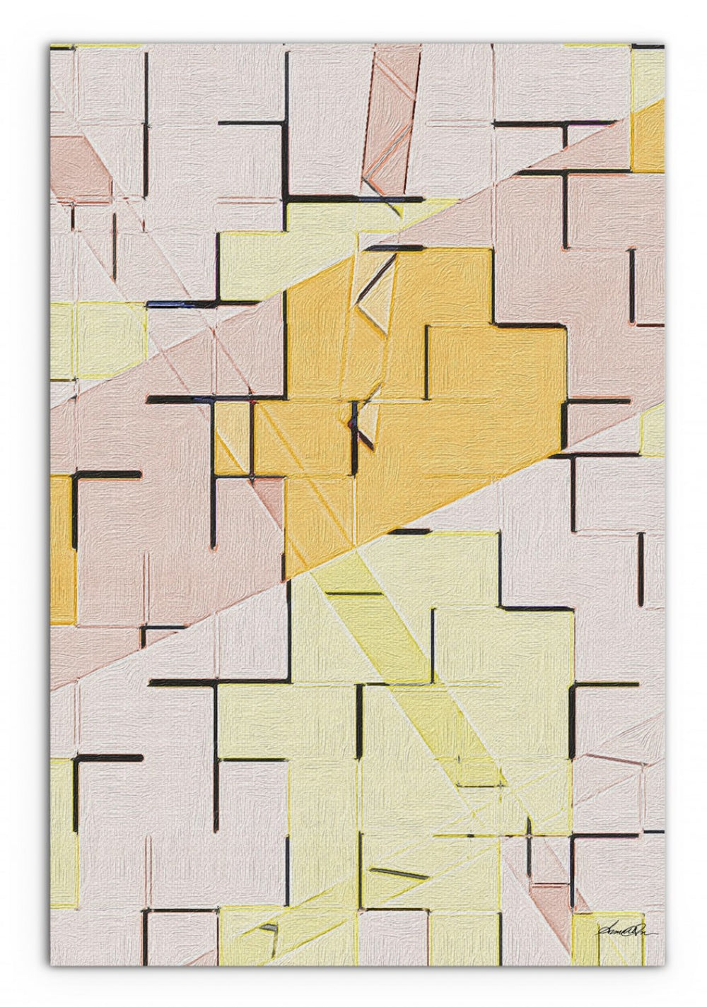 HomeRoots Wrapped Canvas Print Wall Art - Vibrant, Contemporary Decor for Stunning Focal Points in Any Room 48" H x 36" W x 3" D 471177