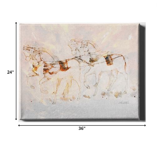 Homeroots Wrapped Canvas Print Wall Art  Premium Stretched Canvas 471211