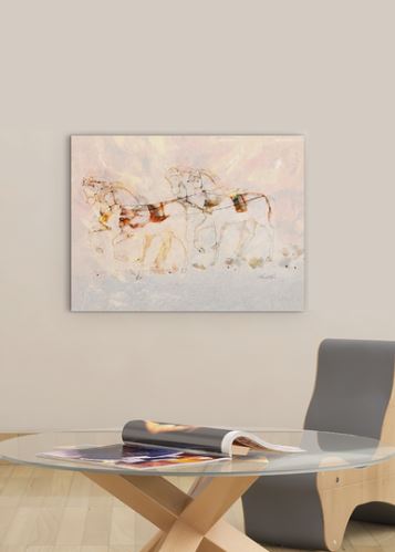 Homeroots Wrapped Canvas Print Wall Art  Premium Stretched Canvas 471211