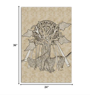 Homeroots Wrapped Canvas Print Wall Art  Premium Stretched Canvas 471271