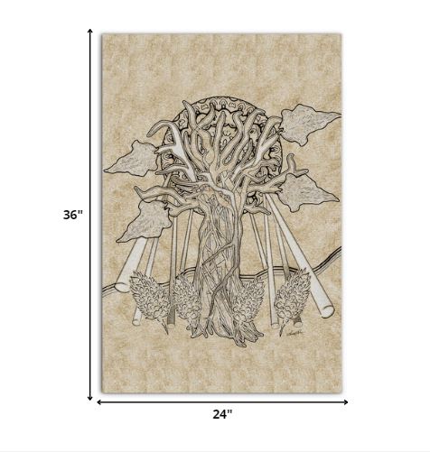 Homeroots Wrapped Canvas Print Wall Art  Premium Stretched Canvas 471271