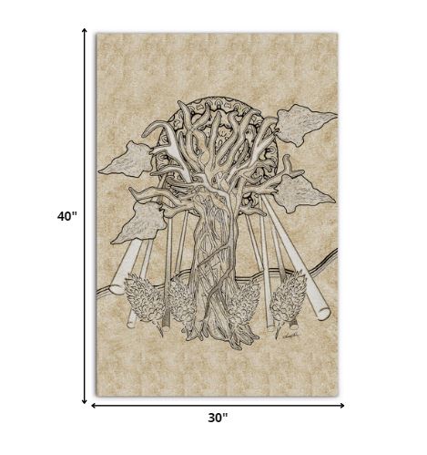 Homeroots Wrapped Canvas Print Wall Art  Premium Stretched Canvas 471272