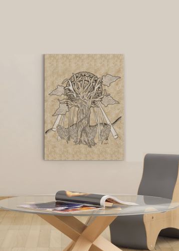 Homeroots Wrapped Canvas Print Wall Art  Premium Stretched Canvas 471272