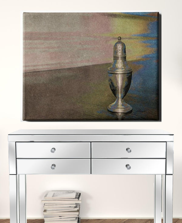HomeRoots Wrapped Canvas Print Wall Art - Chic Drinkware Design for Modern Home Décor, Ready to Hang 30" H x 40" W x 3" D 471284