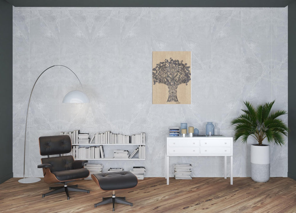 HomeRoots Wrapped Canvas Print Wall Art - Vibrant Tree Design for Modern Décor, Easy Install & Lasting Impact 36" H x 24" W x 3" D 471303